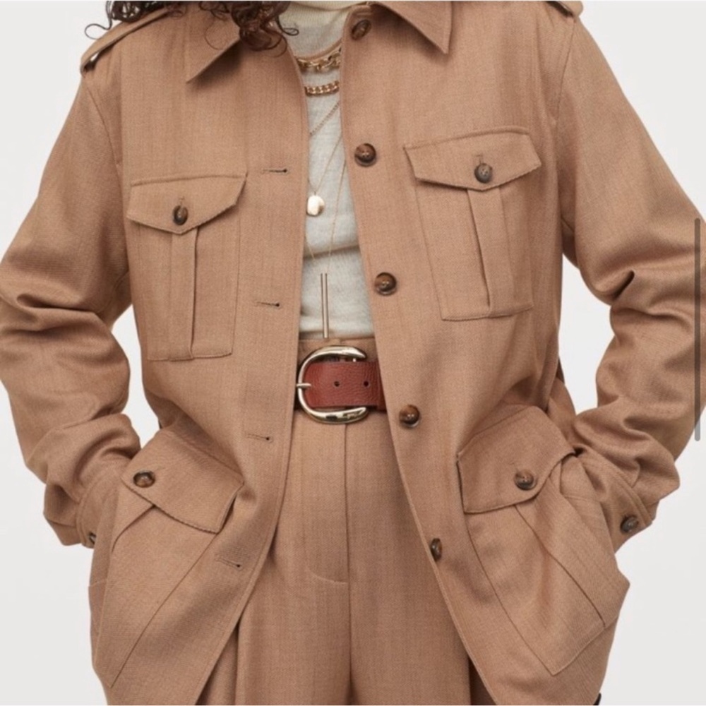 Giuliva Heritage x H&M Belted
Utility Jacket XS Camel Tan Utility Blazer